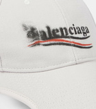 Balenciaga Logo cotton drill baseball cap