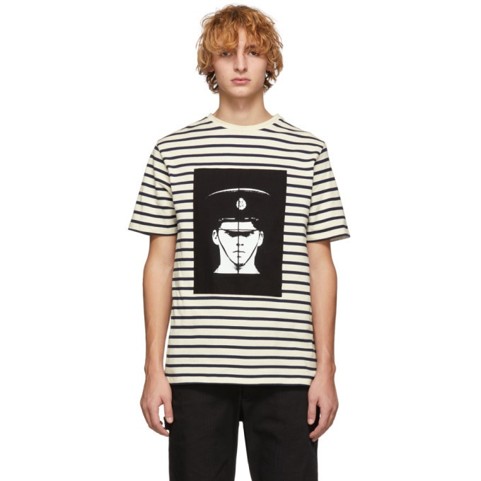 Photo: JW Anderson Off-White and Navy GandG Policeman T-Shirt