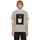 JW Anderson Off-White and Navy GandG Policeman T-Shirt