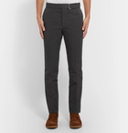 Officine Generale - Charcoal Paul Tapered Garment-Dyed Cotton and Linen-Blend Trousers - Gray