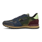 Valentino Green Valentino Garavani Camo Rockrunner Sneakers