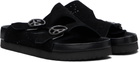 NEEDLES Black Double Strap Sandals