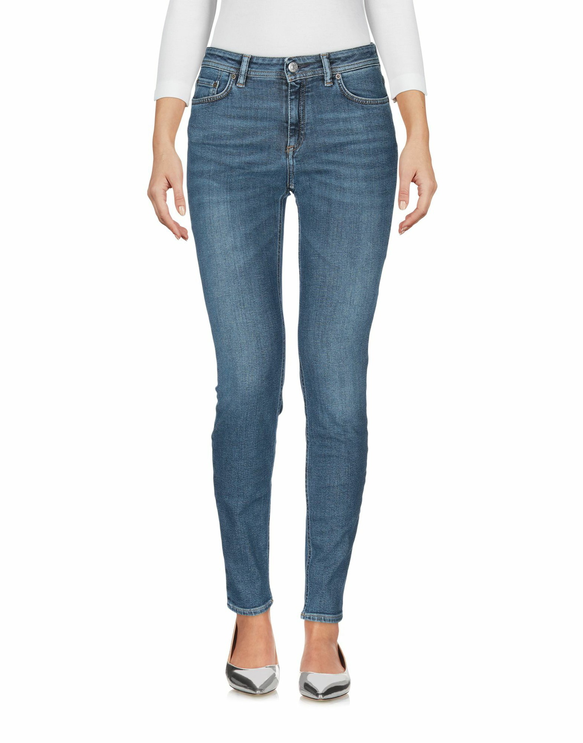 Acne Studios Blå Konst Womens Jeans in Blue