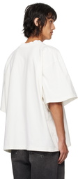 Hed Mayner White Dropped Shoulders T-shirt