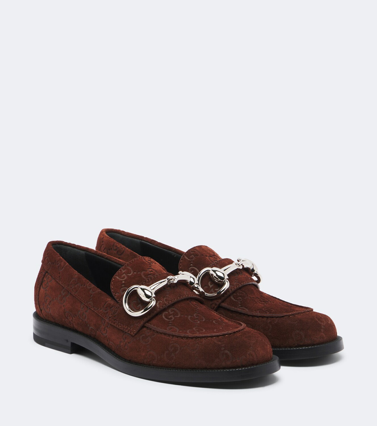 Gucci Boulevard Horsebit GG suede loafers