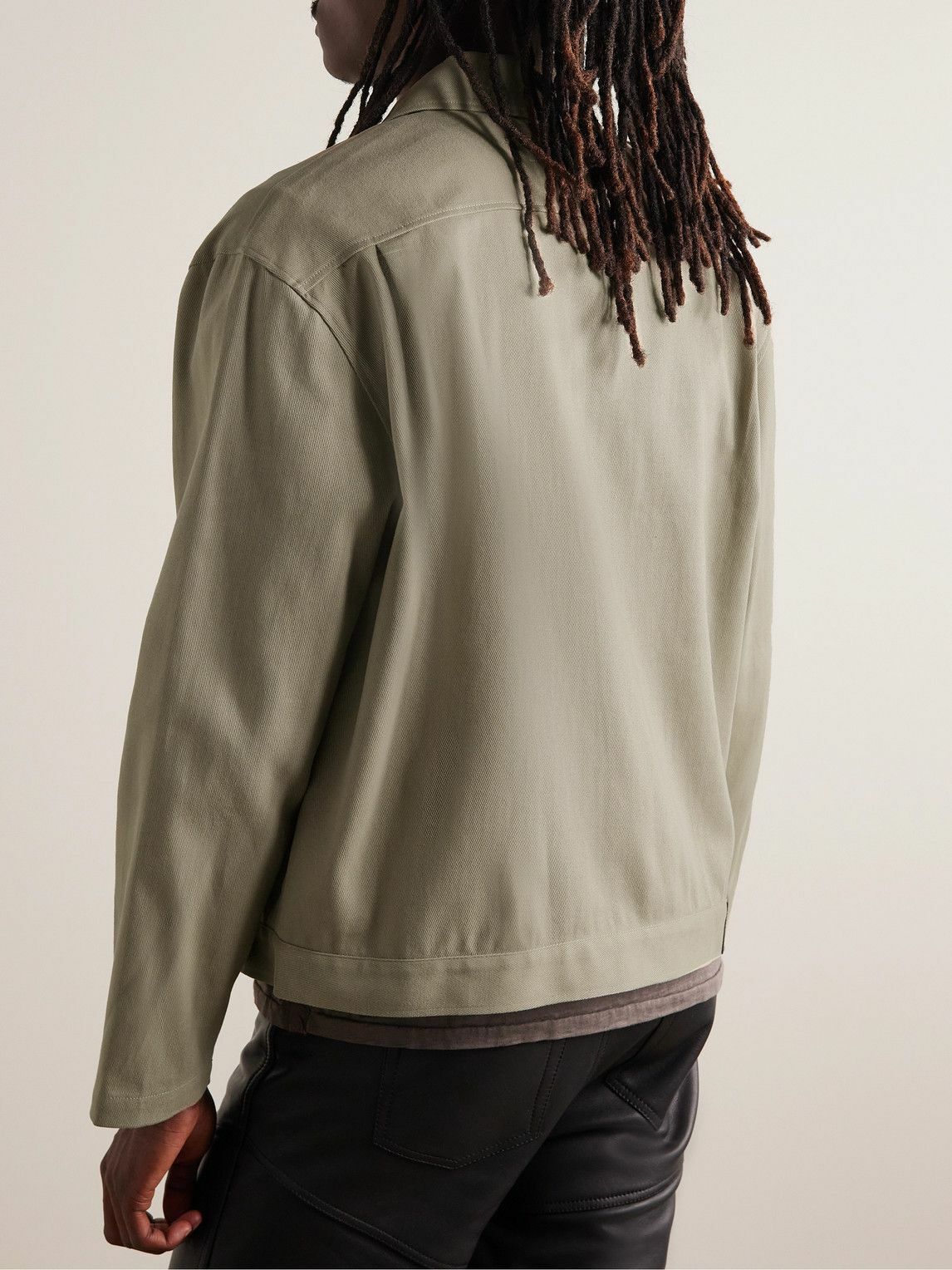 FRAME - Cotton-Twill Trucker Jacket - Neutrals Frame Denim