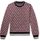 Dolce & Gabbana - Cotton-Blend Jacquard Sweater - Red