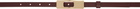 Tory Burch Burgundy Buckle Belt