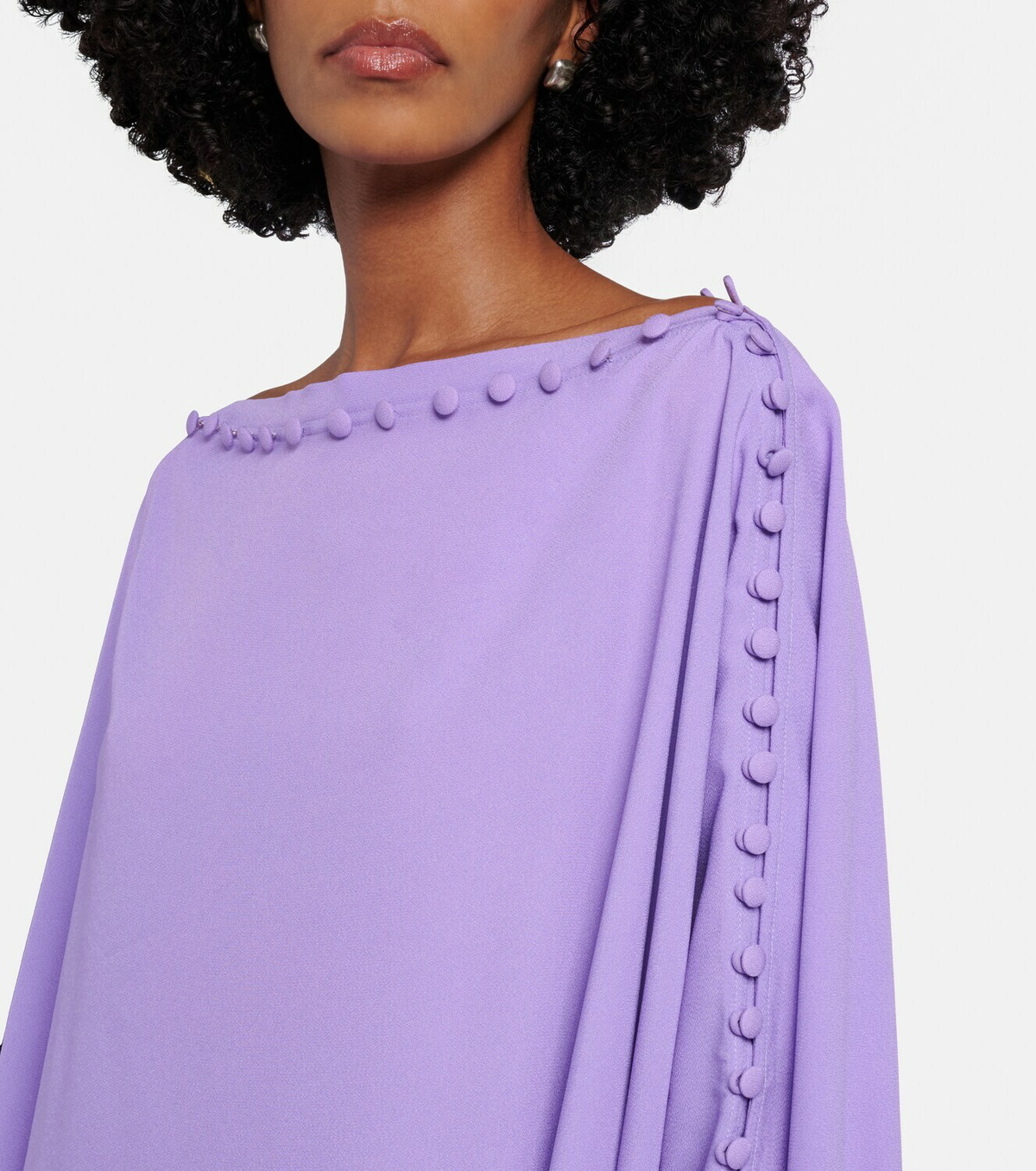 Taller Marmo Mila off-shoulder crêpe cady kaftan
