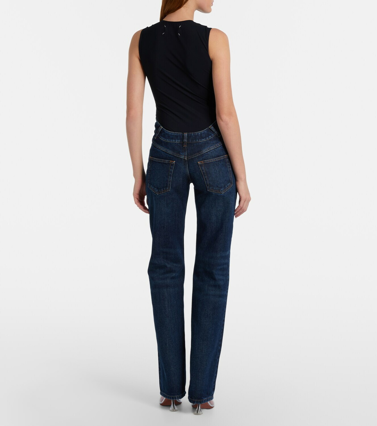 Jean Paul Gaultier Curved bootcut jeans