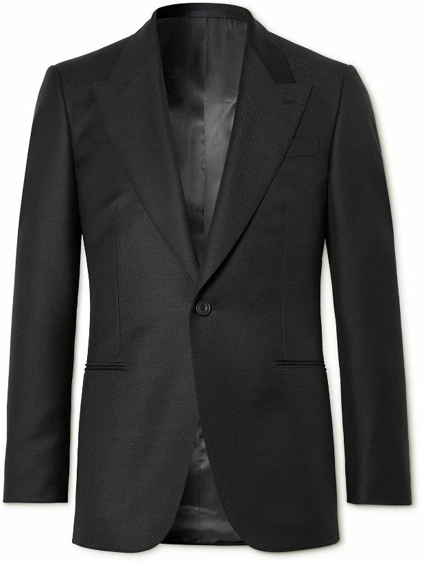 Photo: Kingsman - Slim-Fit Wool and Mohair-Blend Suit Jacket - Black