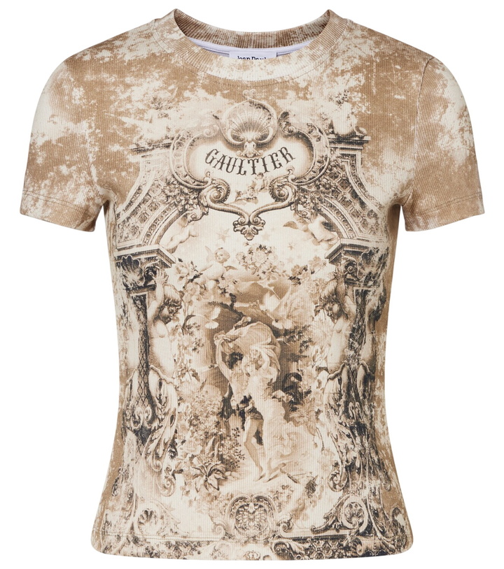 Photo: Jean Paul Gaultier Médaillon cotton-blend jersey T-shirt