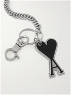 AMI PARIS - Logo-Engraved Silver-Tone Key Fob