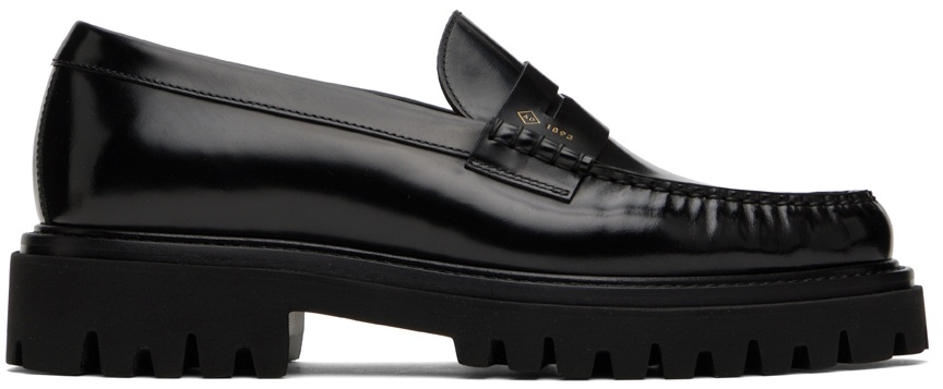 Photo: Dunhill Black Uniform Lug Loafers