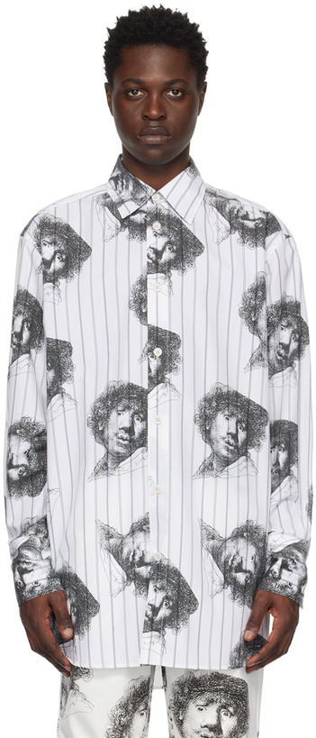 Photo: JW Anderson White All Over Print Shirt