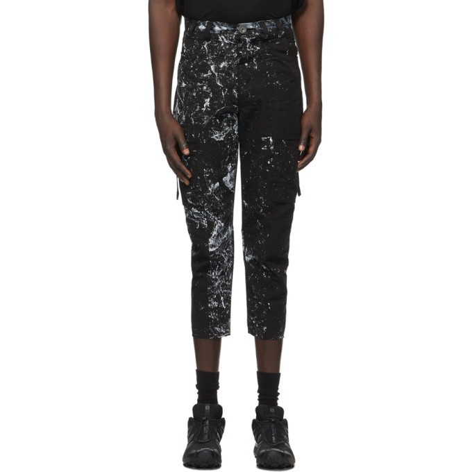 Photo: Song for the Mute Black Paint Splatter Cargo Pants