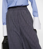 Loewe - Anagram Striped wool-blend pants