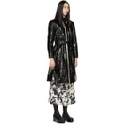 Alexachung Black Trinity Panelled Trench Coat