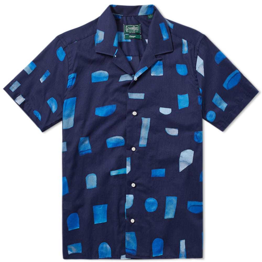 Gitman Vintage Camp Shirt Blue Gitman Vintage