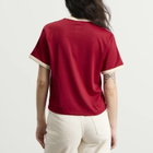 Adidas Women's Mesh T-Shirt in Team Victory Red/Warm Vanilla