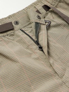 Our Legacy - Wander Wide-Leg Belted Prince of Wales Cotton-Blend CORDURA® Trousers - Neutrals