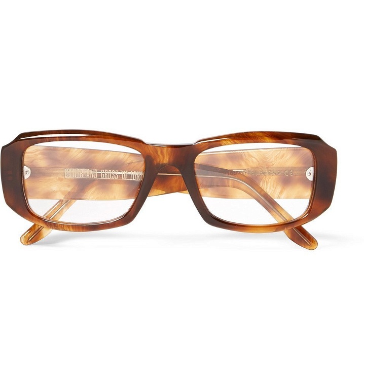 Photo: Cutler and Gross - Square-Frame Acetate Optical Glasses - Tan