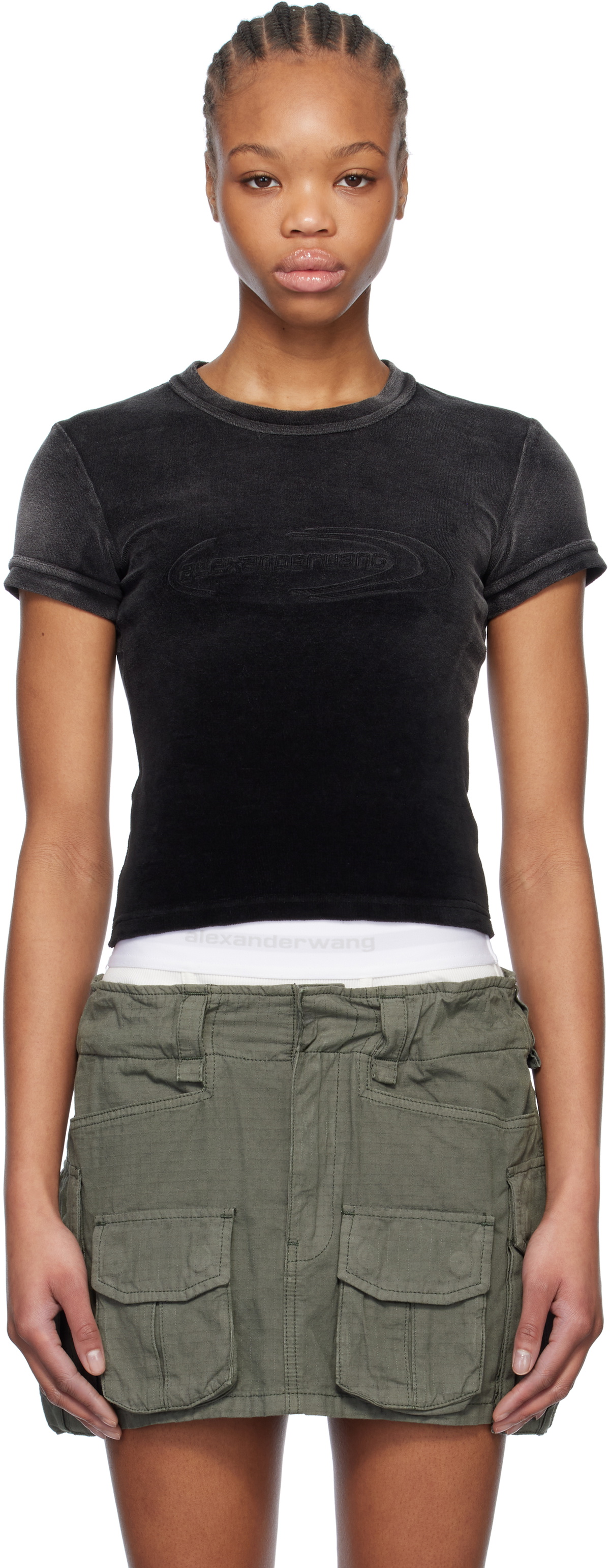 alexanderwang.t Black Faded Baby T-shirt