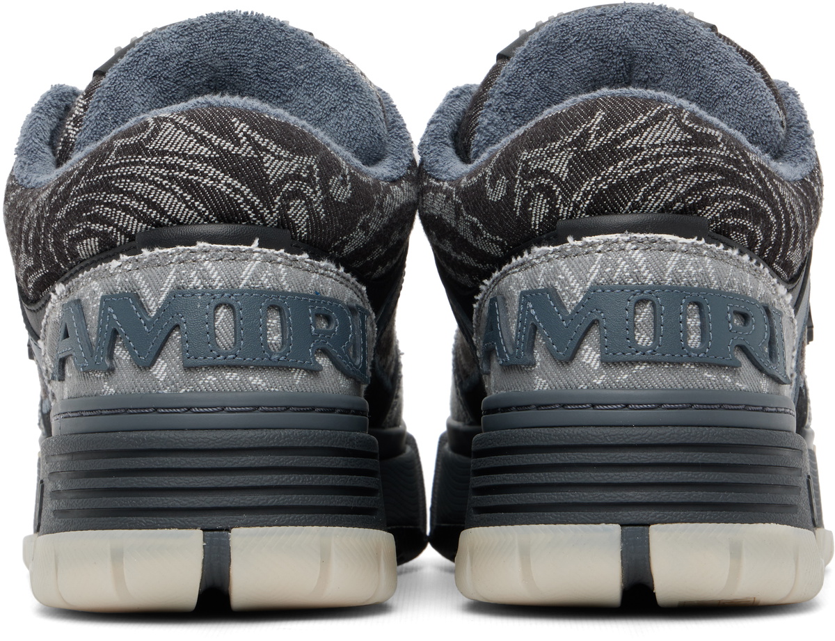 AMIRI Blue Bandana Jacquard MA-1 Sneakers