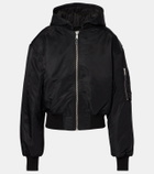 Entire Studios Broad hooded satin bomber jacket
