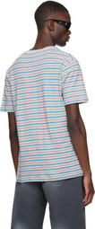 Stockholm (Surfboard) Club Gray & Blue Striped T-shirt