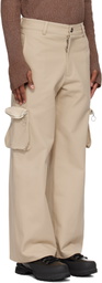 Charlie Constantinou Beige Multi Pocket Cargo Pants