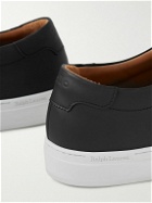 Polo Ralph Lauren - Jermain Lux Matte-Leather Sneakers - Black