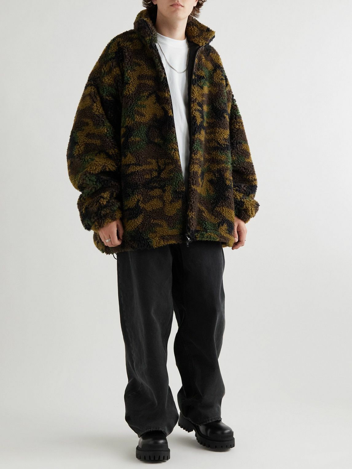 Balenciaga - Oversized Logo-Embroidered Cotton-Jersey T-Shirt