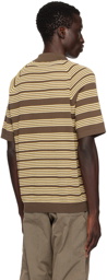 BEAMS PLUS Brown Jacquard Polo