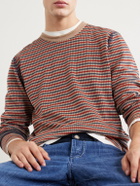 Wales Bonner - Chant Striped Merino Wool Sweater - Brown