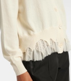 McQueen Deconstructed wool and cashmere cardigan