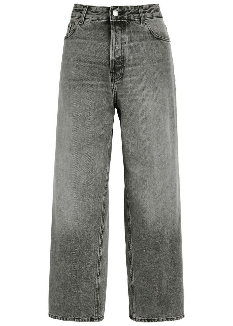 Haikure Betty Cropped Straight-leg Jeans Grey