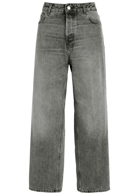 Photo: Haikure Betty Cropped Straight-leg Jeans Grey