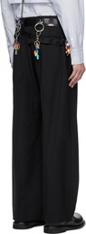 doublet Black Tailored Waist Pouch Trousers