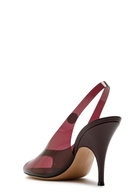 Gianvito Rossi Peep-toe Pvc and Leather Slingback Sandals Brown