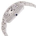 Franck Muller Cintree Curvex Quartz Diamond Silver Dial Watch 2250 QZ D OG