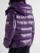 Moncler - Maya 70 Logo-Appliquéd Quilted Shell Hooded Down Jacket - Purple