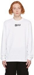 Off-White White Arrows Font Long Sleeve T-Shirt