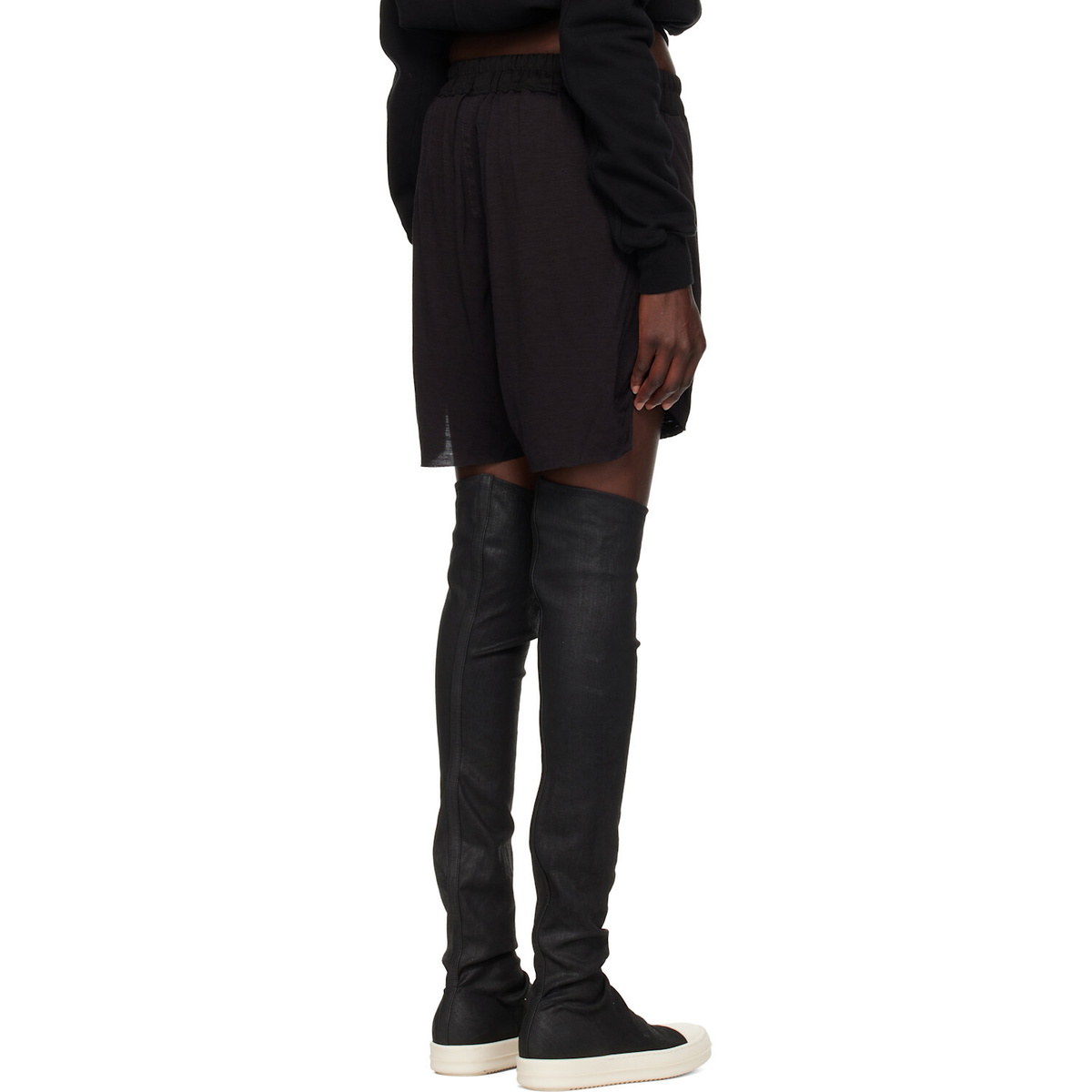 Rick Owens Black Tower Boxers Shorts
