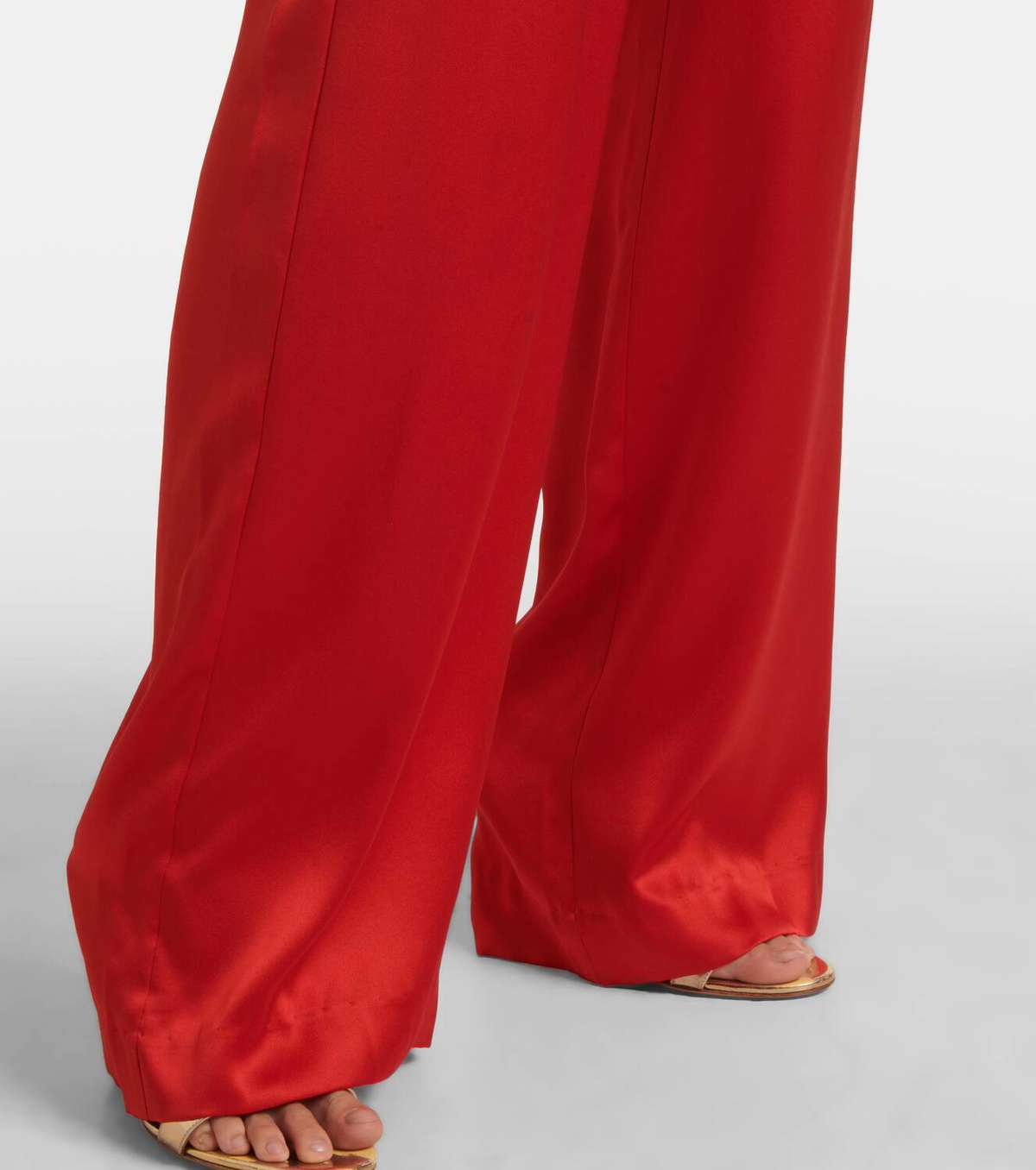 The Sei High-rise silk satin wide-leg pants