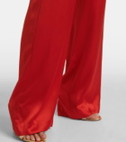 The Sei High-rise silk satin wide-leg pants