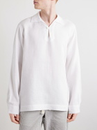 Orlebar Brown - Vincent Linen Polo Shirt - White