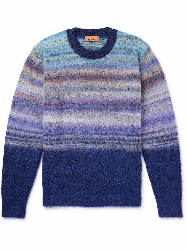 Photo: Missoni - Space-Dyed Degradé Mohair Sweater - Purple