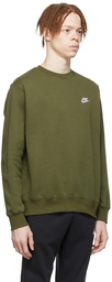 Nike Green Sportswear Club Sweatshirt