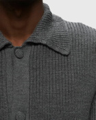 Officine Générale Tahar Italian Merinos Wool Grey - Mens - Zippers & Cardigans